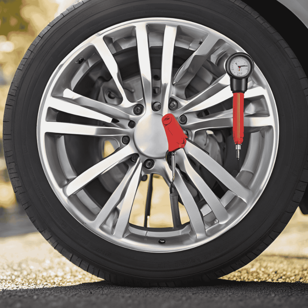 how to check tire pressure audi